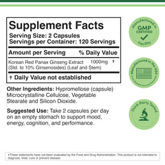 Close-up of Double Wood Ginseng capsules showing vegan formula
