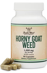 Double Wood Horny Goat Weed bottle with 90 capsules for daily use