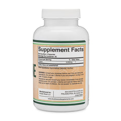 Double Wood L-Serine capsules closeup highlights capsule texture and purity