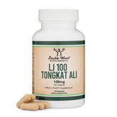 Double Wood LJ100 Tongkat Ali bottle with 120 capsules for daily wellness support