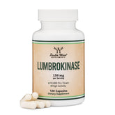 Double Wood Lumbrokinase bottle with capsules for circulation support