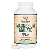 Double Wood Magnesium Malate bottle front for daily use.