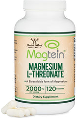 Double Wood Magtein bottle on shelf for brain magnesium support