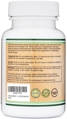 Double Wood PQQ bottle USA manufactured stamp emphasizes trusted production quality
