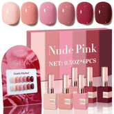 Double Rhythm burgundy red gel polish bottle for bold salon-ready nails