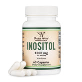Double Wood Inositol 1000 mg capsules in bottle promote daily wellness.