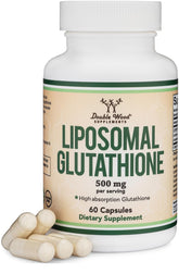 Double Wood Liposomal Glutathione bottle for easy daily antioxidant support.