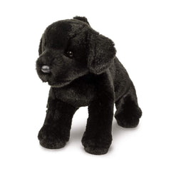Douglas Brewster Black Lab plush coat detail shows soft, durable fabric for cuddles.