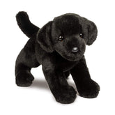 Douglas Brewster Black Lab plush face detail for expressive imaginative play.