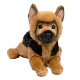 Douglas General German Shepherd Plush with black and tan coat for lifelike cuddles