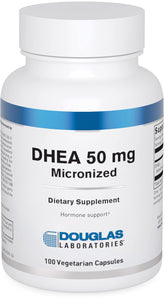 Douglas Laboratories DHEA 50 mg capsules bottle front supports hormone balance