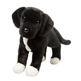 Douglas Twister rescue pup stands upright for imaginative play and companionship.