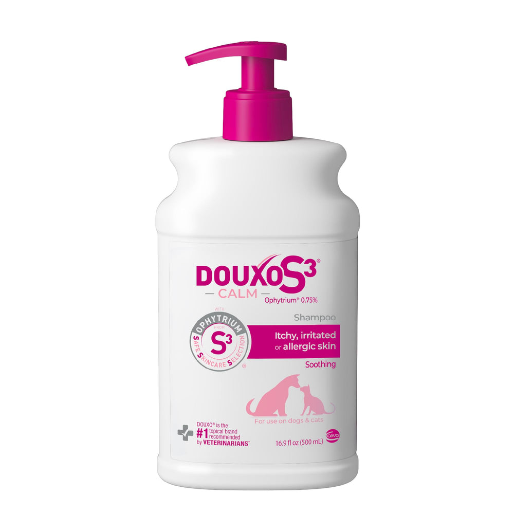Douxo S3 Calm Shampoo bottle for soothing itchy dog and cat skin