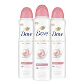 Dove Advanced Care Beauty Finish spray bottle close-up for silky underarms.
