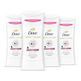 Dove Advanced Care Clear Finish Stick in use for soft, protected underarms.