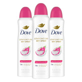 Dove Advanced Care Dragon Fruit & Coconut Cream dry spray bottle ready for soft underarms.