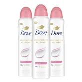 Dove Advanced Care Powder Soft spray bottle showcases soft underarm protection and comfort.