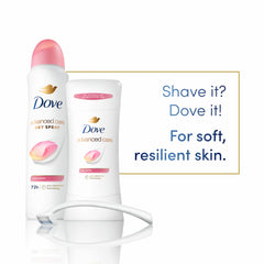 Dove Advanced Care Rose Petals fragrance swirl on skin.