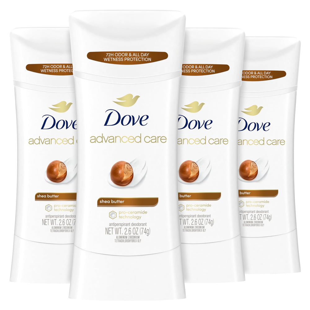Dove Advanced Care Shea Butter Stick for soft, resilient underarm skin