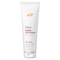 Dove Amino Curl Cream bottle showing rich, nourishing definition for curls.