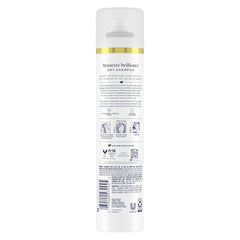 Dove Brunette Brillance dry shampoo front view shows compact packaging.