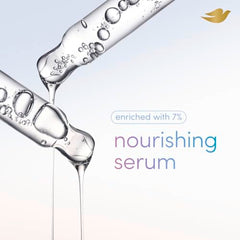 Dove Clinical Care serum 7 percent highlights skin-friendly nourishment.