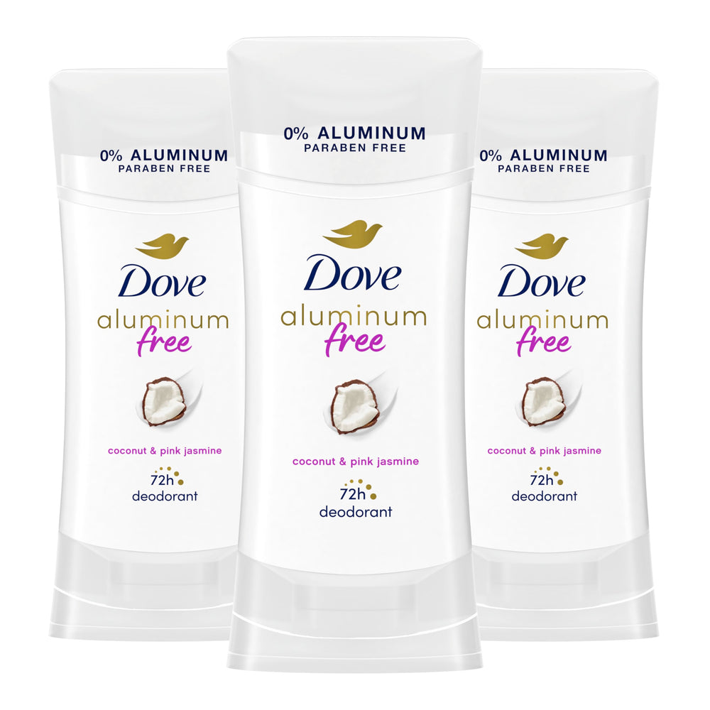 Dove coconut pink jasmine deodorant stick 3-pack for daily freshness