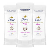 Dove coconut pink jasmine deodorant stick 3-pack for daily freshness