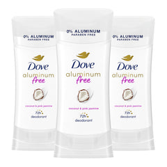Dove coconut pink jasmine deodorant stick 3-pack for daily freshness