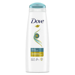 Dove Daily Moisture Shampoo bottle for daily nourishment and softness.