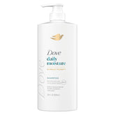 Dove Damage Therapy Shampoo bottle closeup for hydrating dry hair