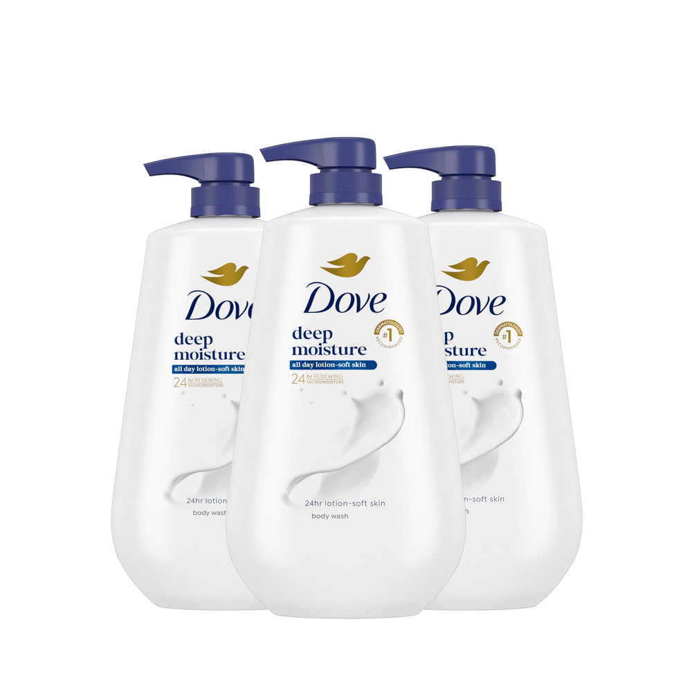 Dove Deep Moisture bottle-pump for easy daily use and lasting moisture.