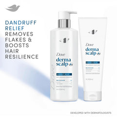 Dove Derma Scalp Conditioner lamellar serum close-up for moisture