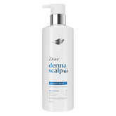 Dove Derma Scalp Dandruff Relief Shampoo bottle highlights dandruff relief for a healthier scalp