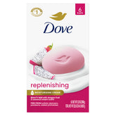 Dove Dragon Fruit Beauty Bar lather for gentle cleansing and nourishment