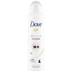 Close-up mist from Dove Invisible Sheer Fresh demonstrating quick-dry action.