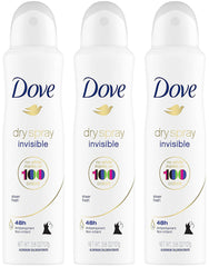 Dove Dry Spray Invisible Sheer Fresh front can showing all-day freshness without residue.