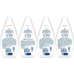 Dove Hydrate bottle front view showing rich lather and moisturizing formula