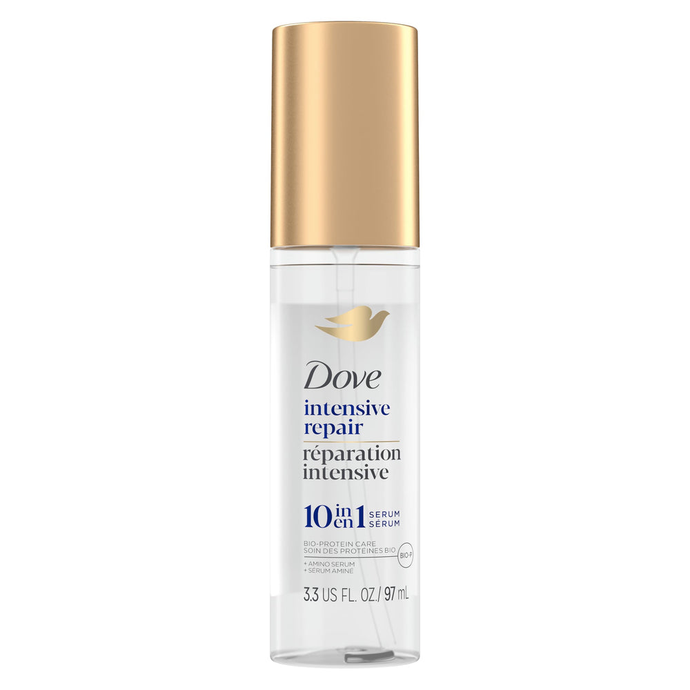 Dove Intensive Repair bottle pour shows easy application for 72H protection
