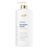 Dove Intensive Repair conditioner bottle ready for use, delivering stronger hair with every wash