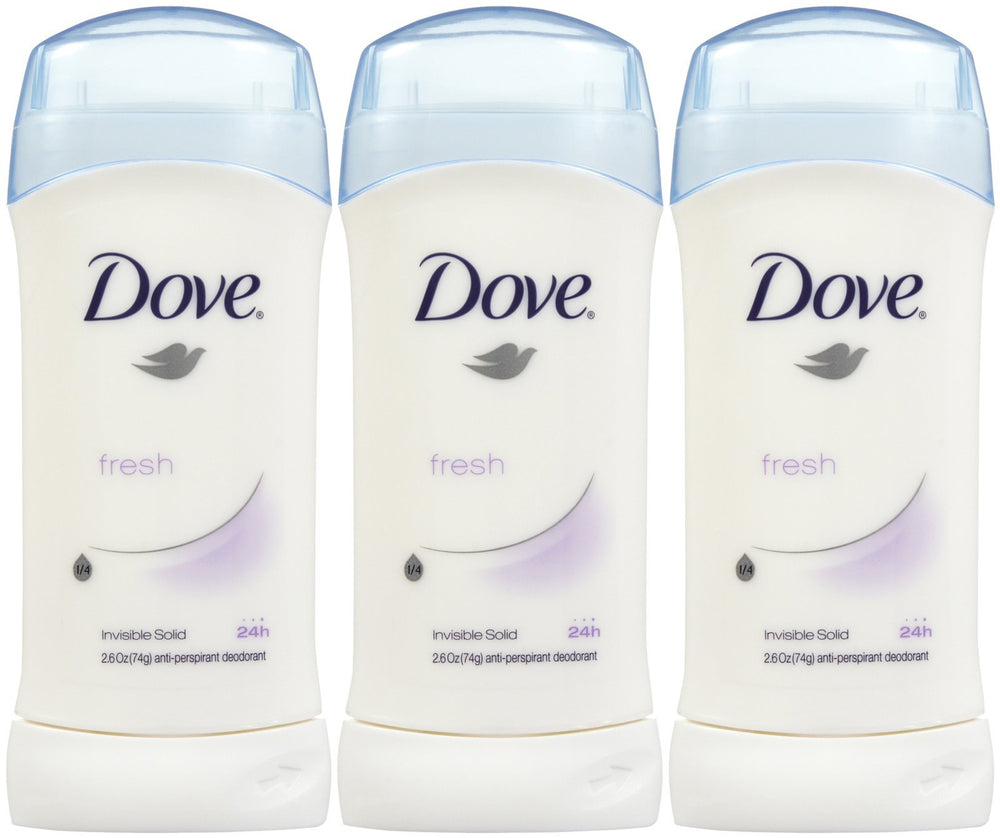 Dove Invisible Solid Fresh stick with pomegranate and lemon verbena scent for daily protection.