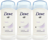 Dove Invisible Solid Fresh stick with pomegranate and lemon verbena scent for daily protection.