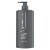 Dove Men+Care Charcoal + Clay 2in1 bottle shows deep cleansing for active men.