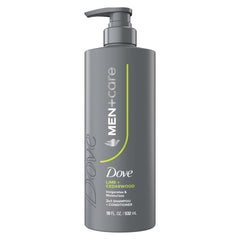 Dove Men+Care Lime & Cedarwood 2in1 bottle for everyday cleansing and conditioning