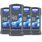 Dove Men+Care Midnight Classico 4-pack box display for daily use with protection claims.