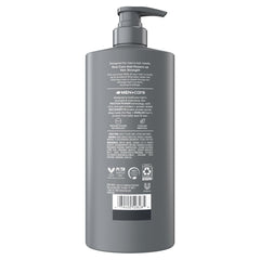 Dove Men+Care protein power shampoo lather illustrating hair resilience.