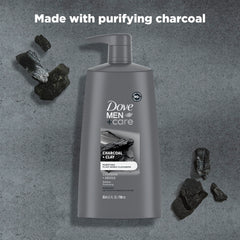 DOVE Men + Care Charcoal + Clay ingredients highlight