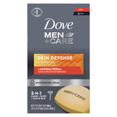 Dove Men+Care Skin Defense bar packaging with six bars for daily cleansing