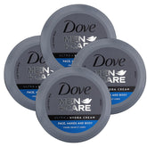 Dove Men+Care Ultra Hydra Cream jar close-up for daily hydration.