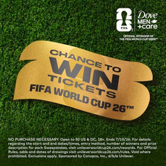 Dove Men+Care FIFA edition moisturized underarms for comfortable wear.